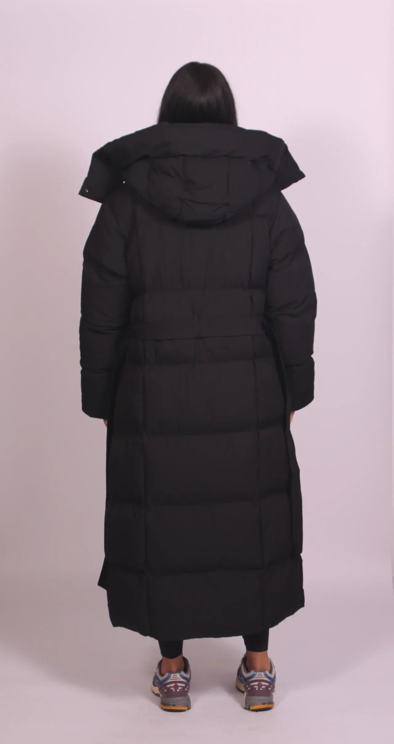 Carmen | Long Belted Puffer Coat
