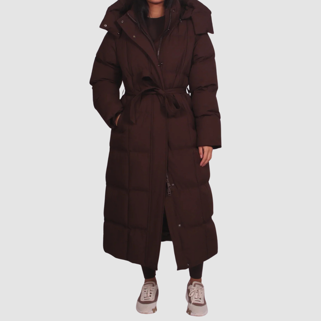 Carmen | Long Belted Puffer Coat